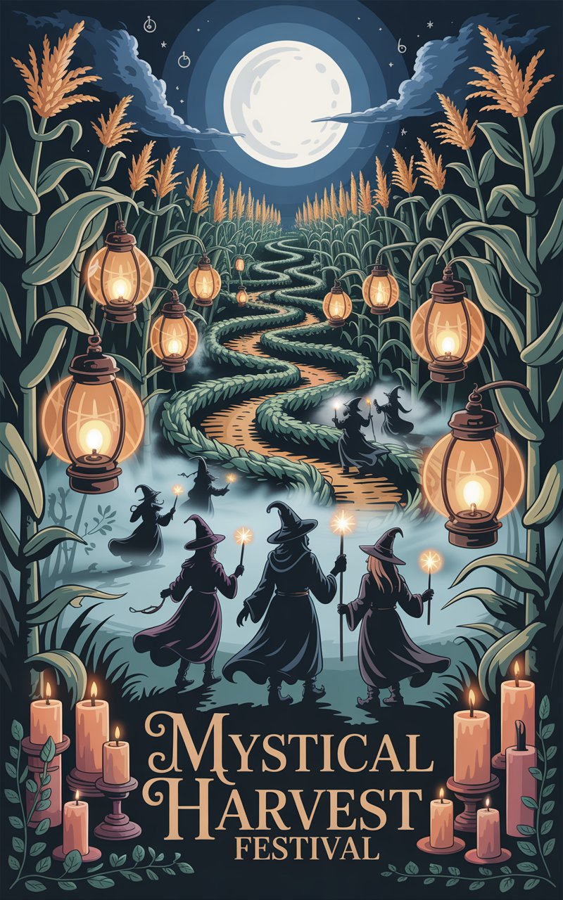 Floating Background Poster