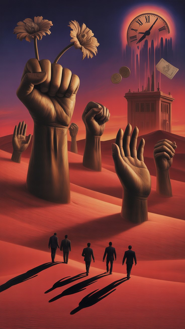 Floating Background Poster